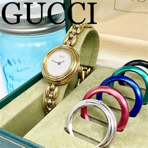 vintage gucci change bezel watch.